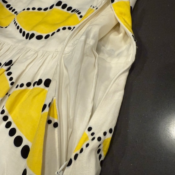 Cynthia Rowley White and Yellow Midi Dress - Picture 4 of 12